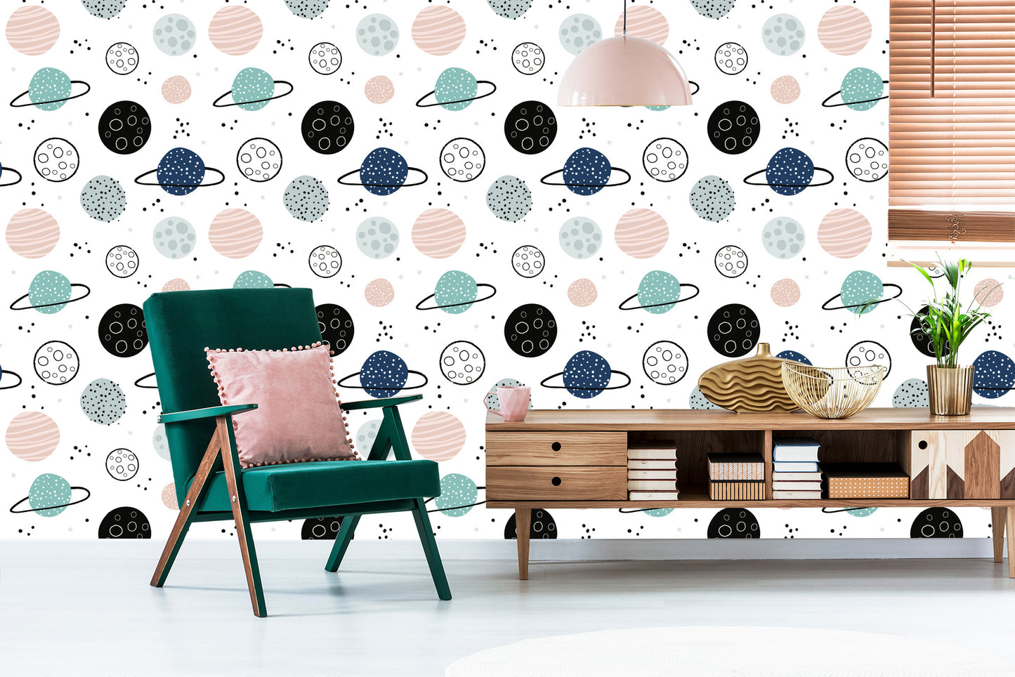 Wallpaper Pastel Planets