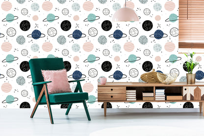 Wallpaper Pastel Planets