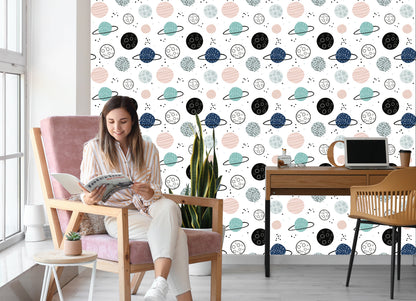 Wallpaper Pastel Planets