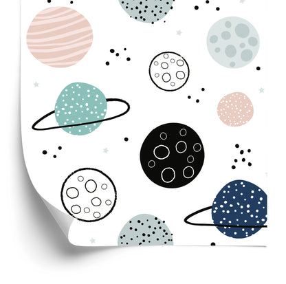 Wallpaper Pastel Planets