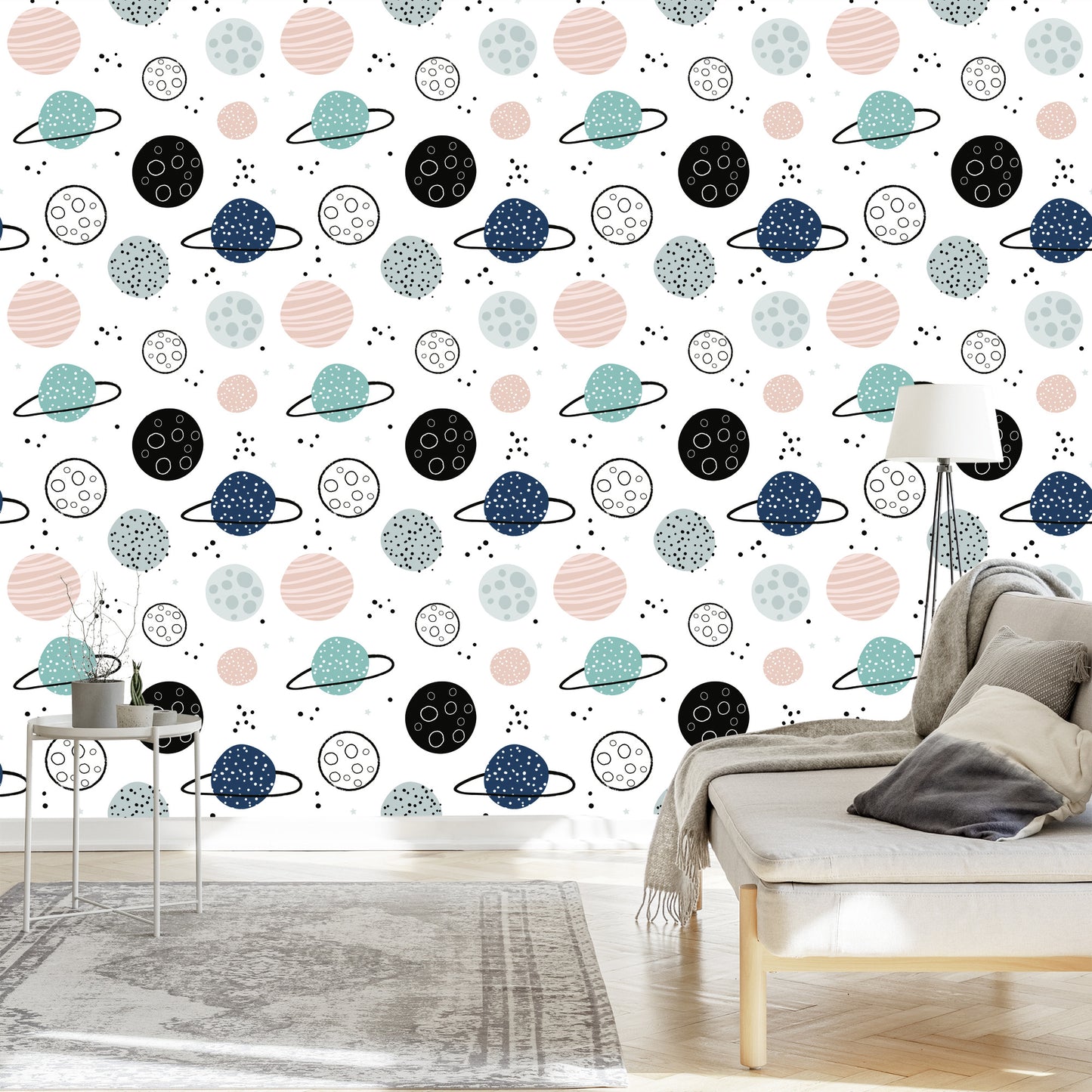 Wallpaper Pastel Planets