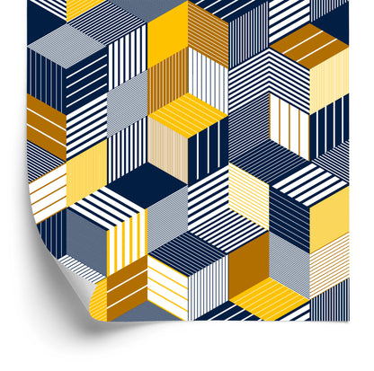 Wallpaper Colourful Spatial Illusion