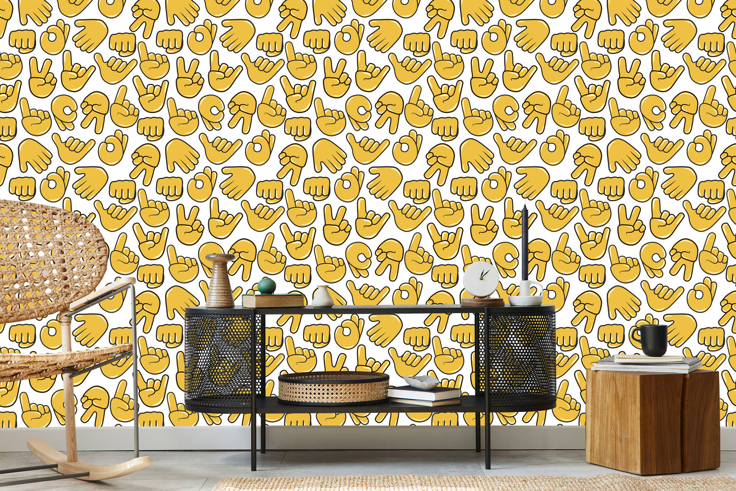 Wallpaper Hand Emoticons