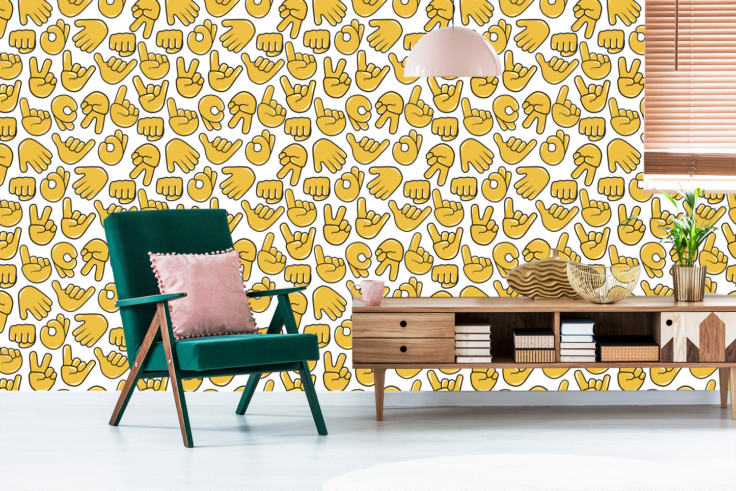 Wallpaper Hand Emoticons
