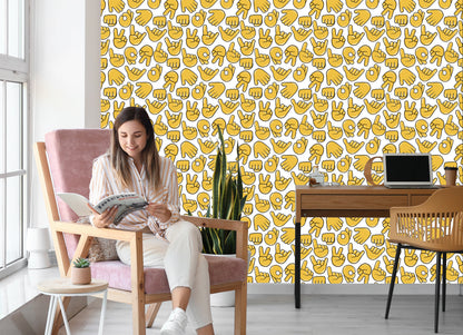 Wallpaper Hand Emoticons