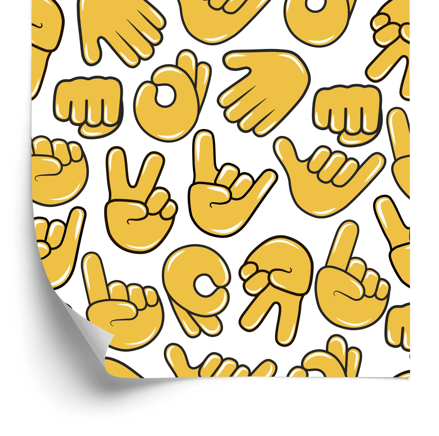 Wallpaper Hand Emoticons