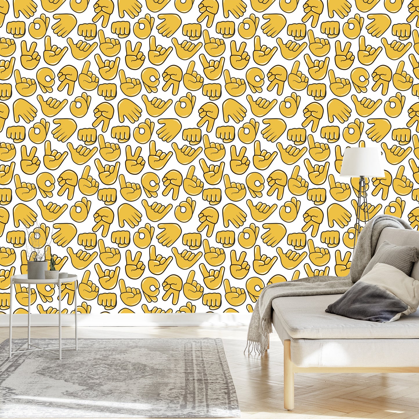 Wallpaper Hand Emoticons