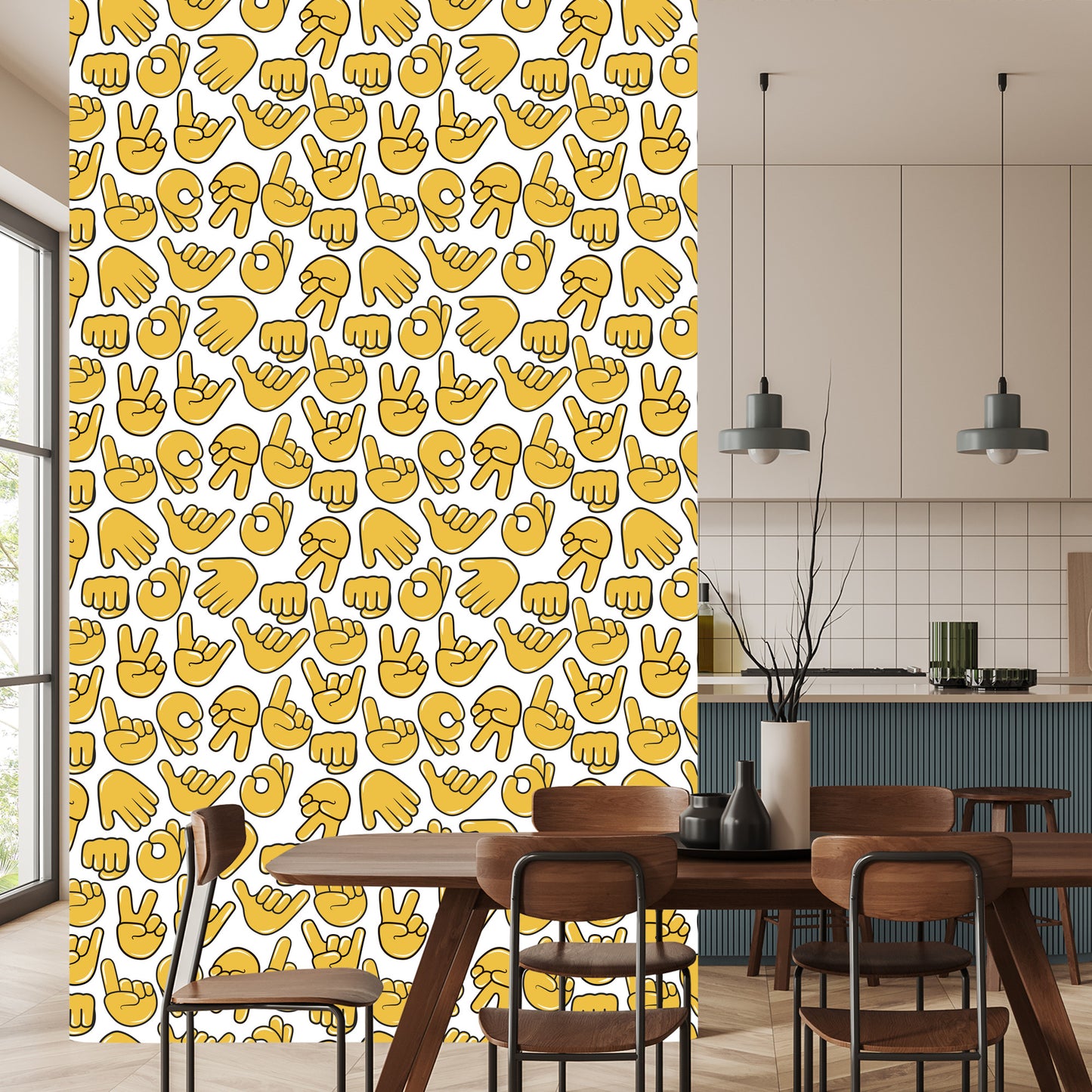 Wallpaper Hand Emoticons