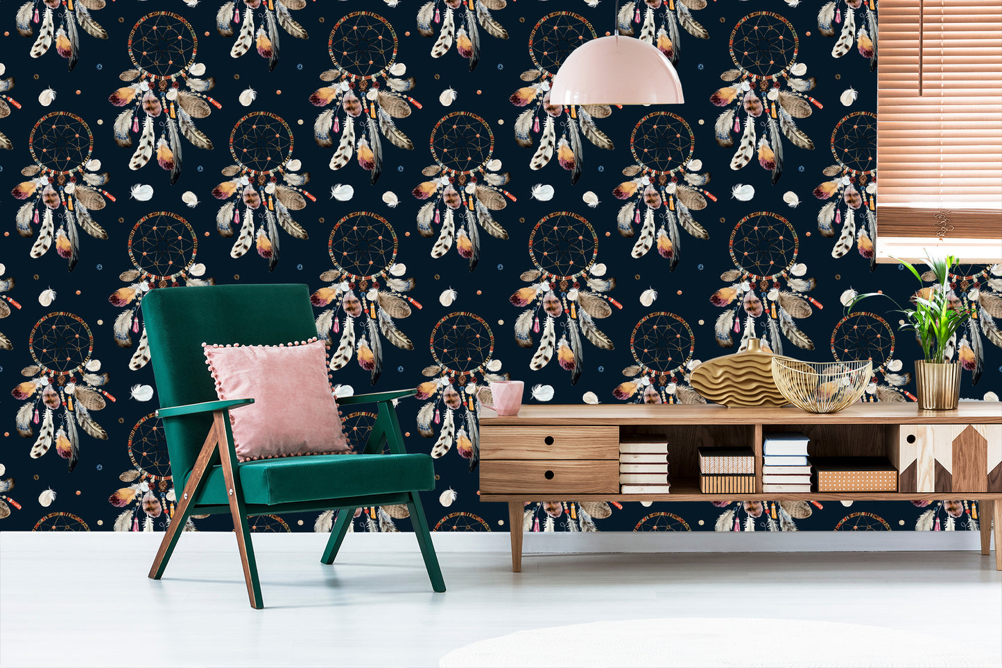 Wallpaper Boho Style Dream Catchers