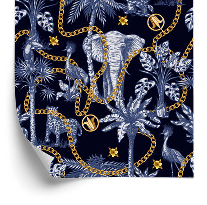 Wallpaper Tropical Animals And Chains