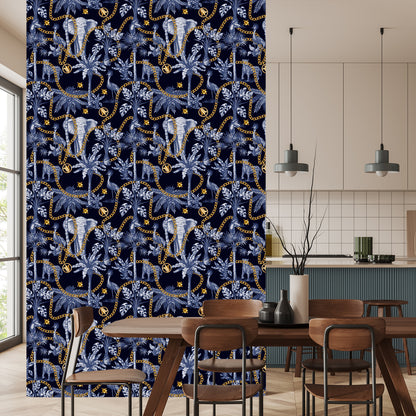 Wallpaper Tropical Animals And Chains