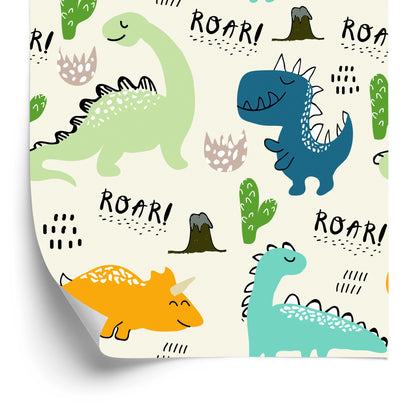 Wallpaper Cartoon Dinosaurs