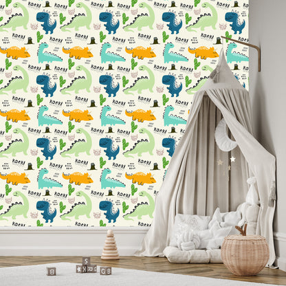 Wallpaper Cartoon Dinosaurs