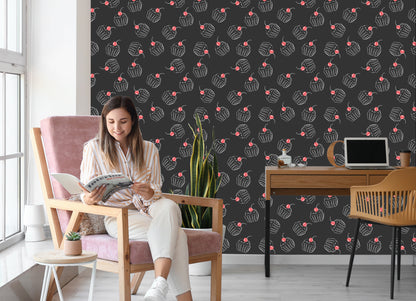 Wallpaper A Cupcake With Cherry