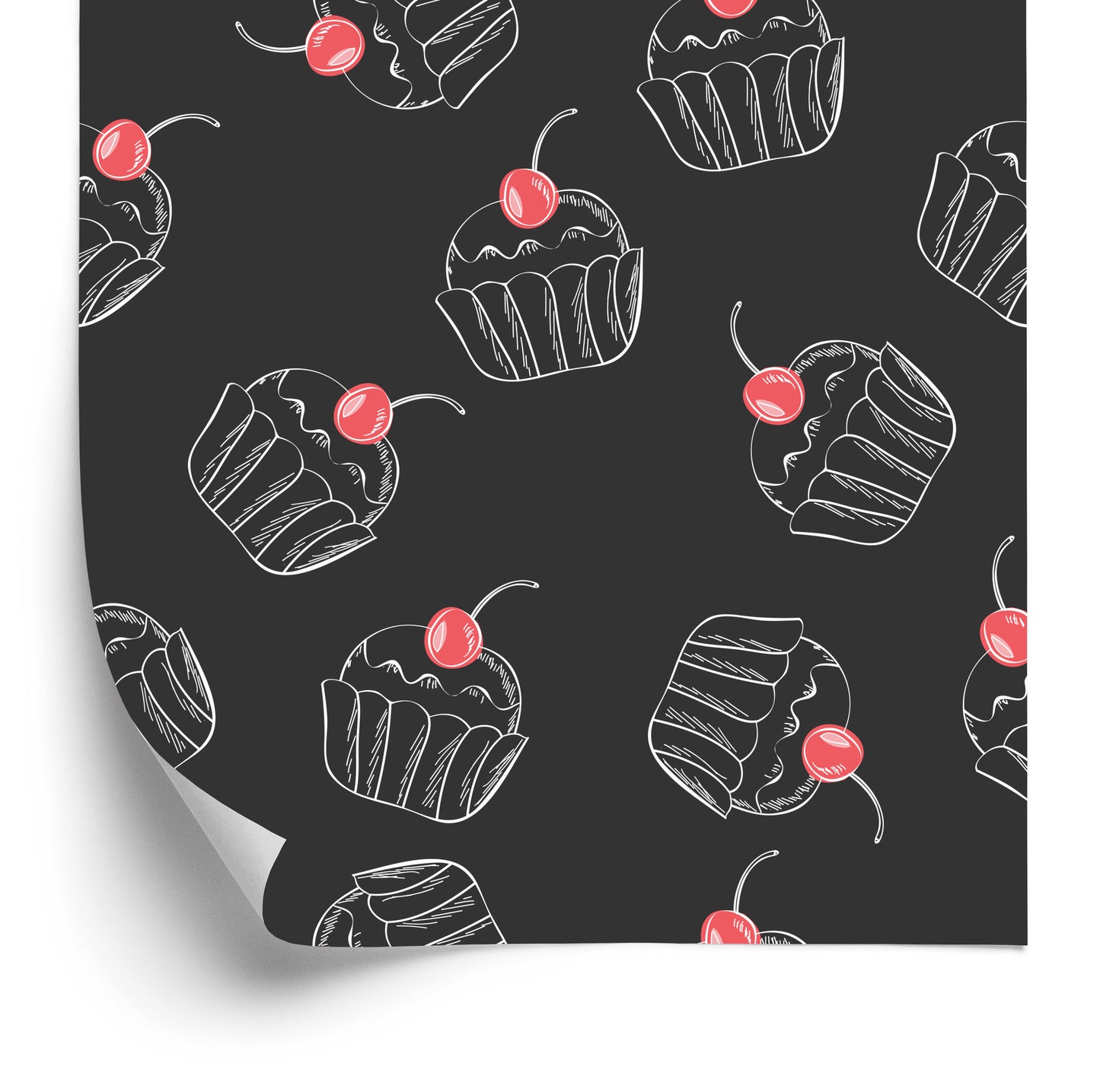 Wallpaper A Cupcake With Cherry