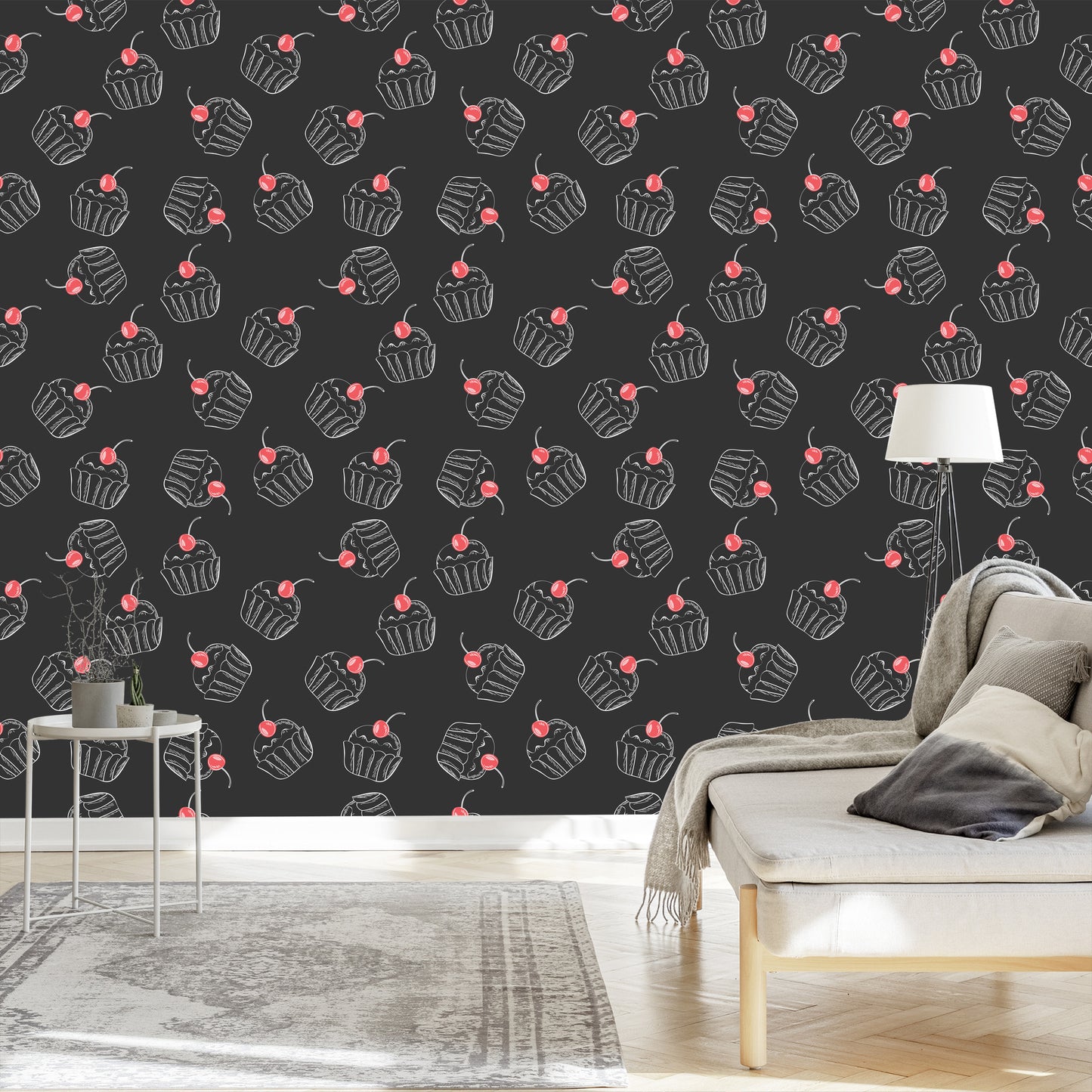 Wallpaper A Cupcake With Cherry
