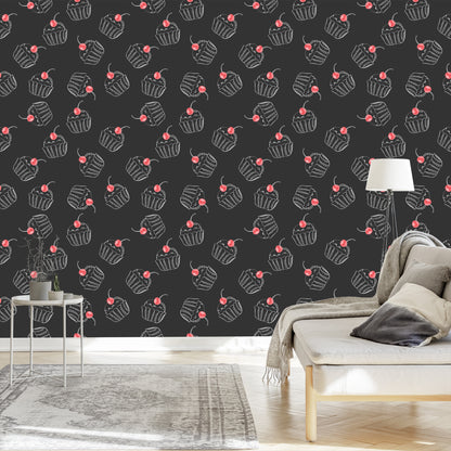 Wallpaper A Cupcake With Cherry