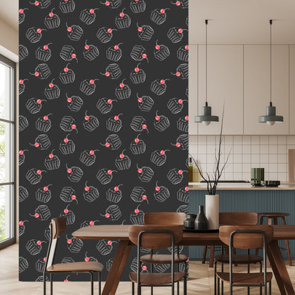 Wallpaper A Cupcake With Cherry