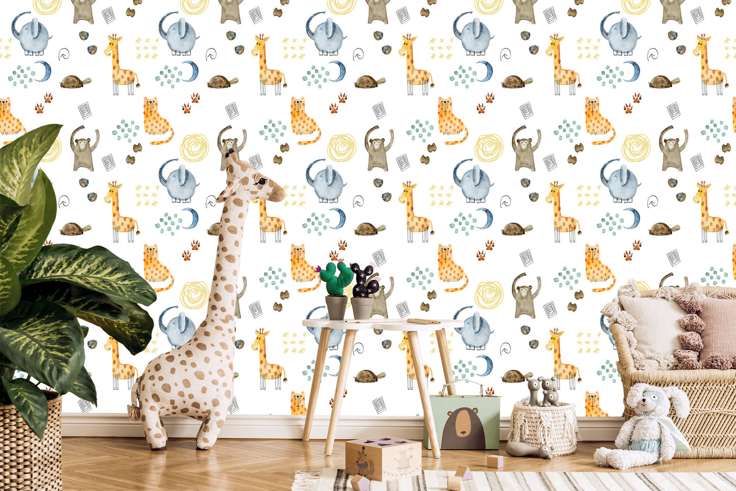 Wallpaper Watercolour Animals
