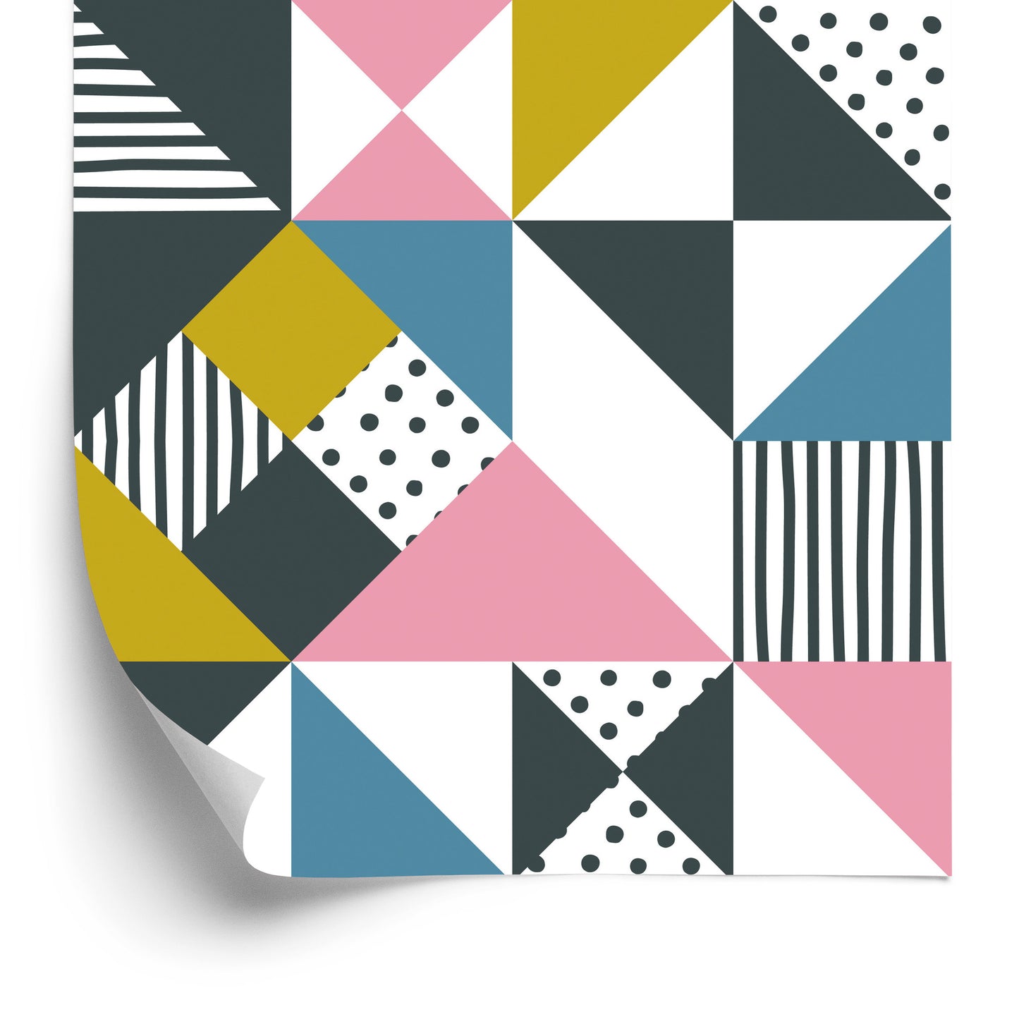 Wallpaper Geometric - Colorful Triangles
