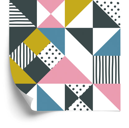 Wallpaper Geometric - Colorful Triangles