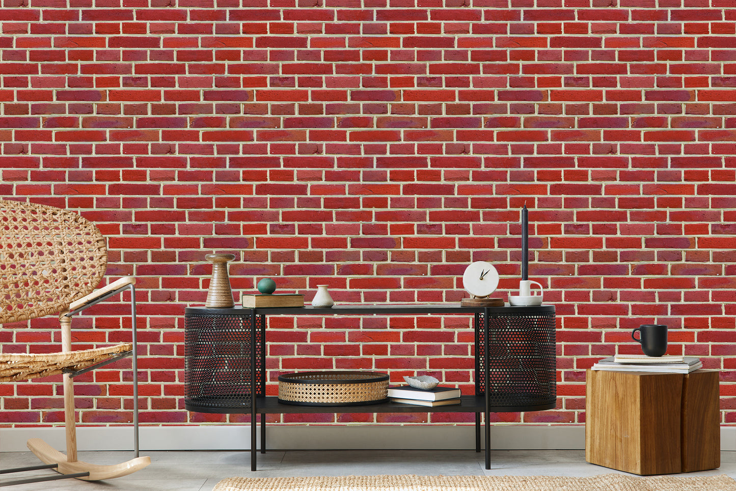 Wallpaper Brick Red 3D