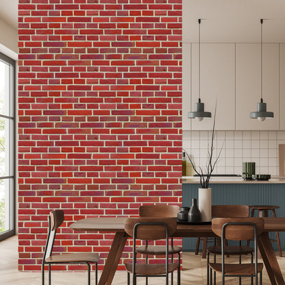 Wallpaper Brick Red 3D