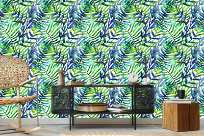 Wallpaper Leaves Watercolor
