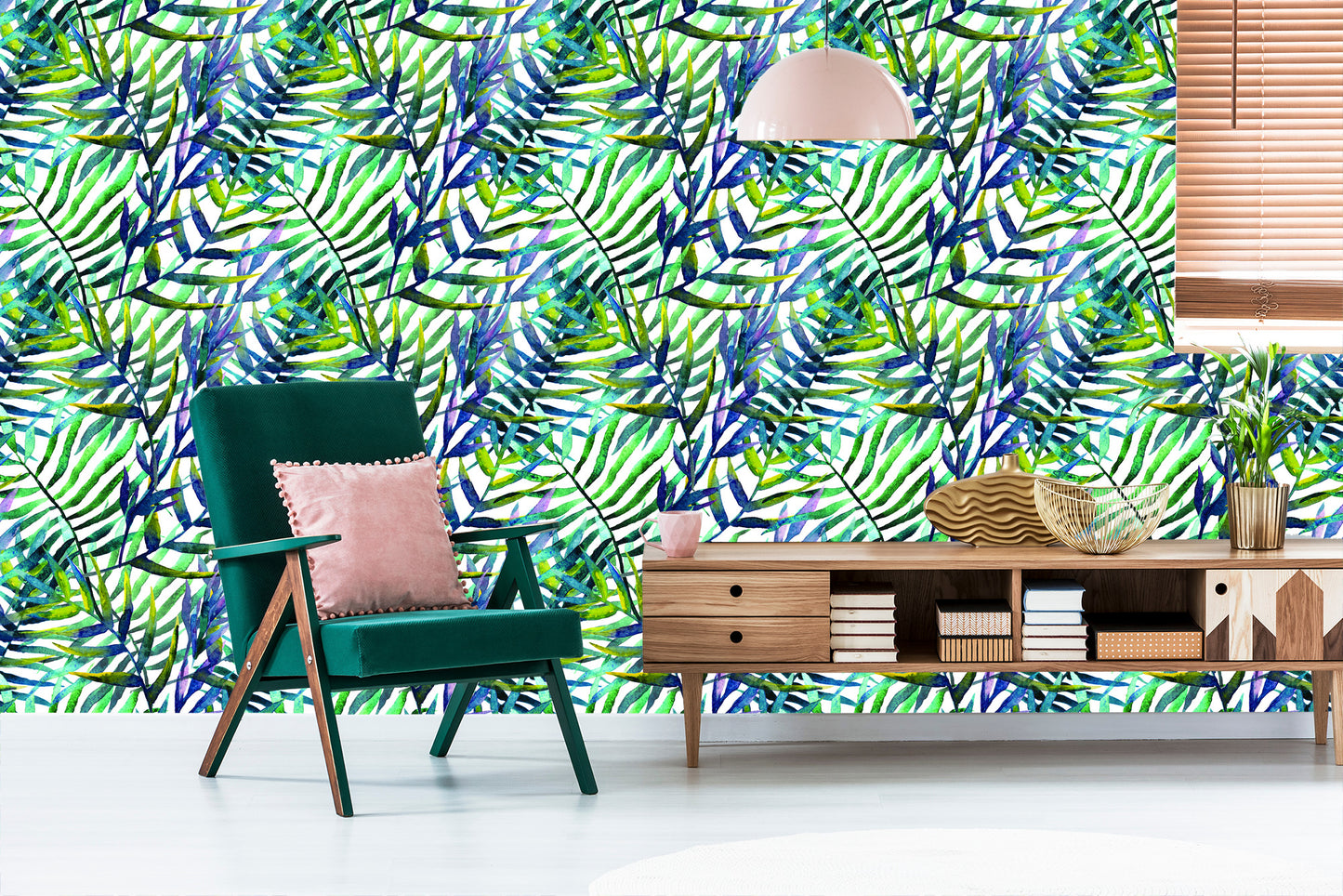 Wallpaper Leaves Watercolor
