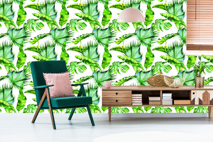 Wallpaper Tropical Leaves Jungle