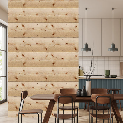 Wallpaper Horizontal Wooden Boards
