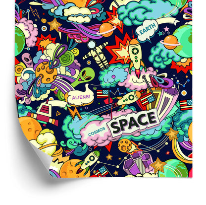 Wallpaper Cartoon Space