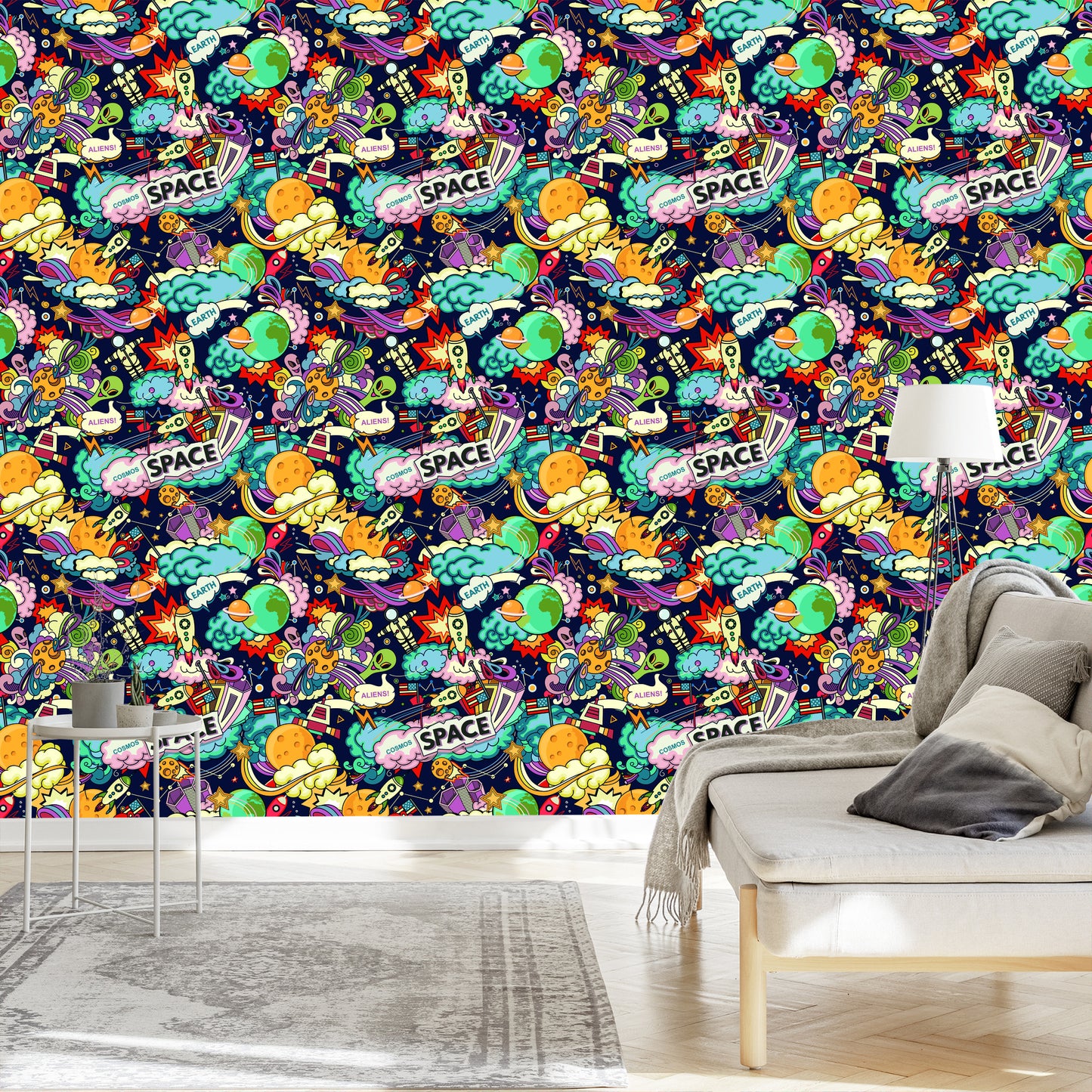 Wallpaper Cartoon Space