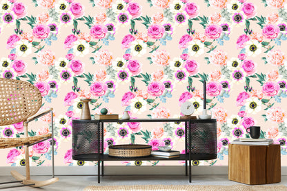 Wallpaper Beautiful Colorful Flowers