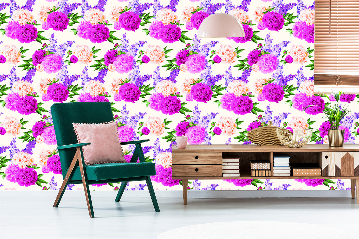 Wallpaper Beautiful Colorful Lilies And Peonies