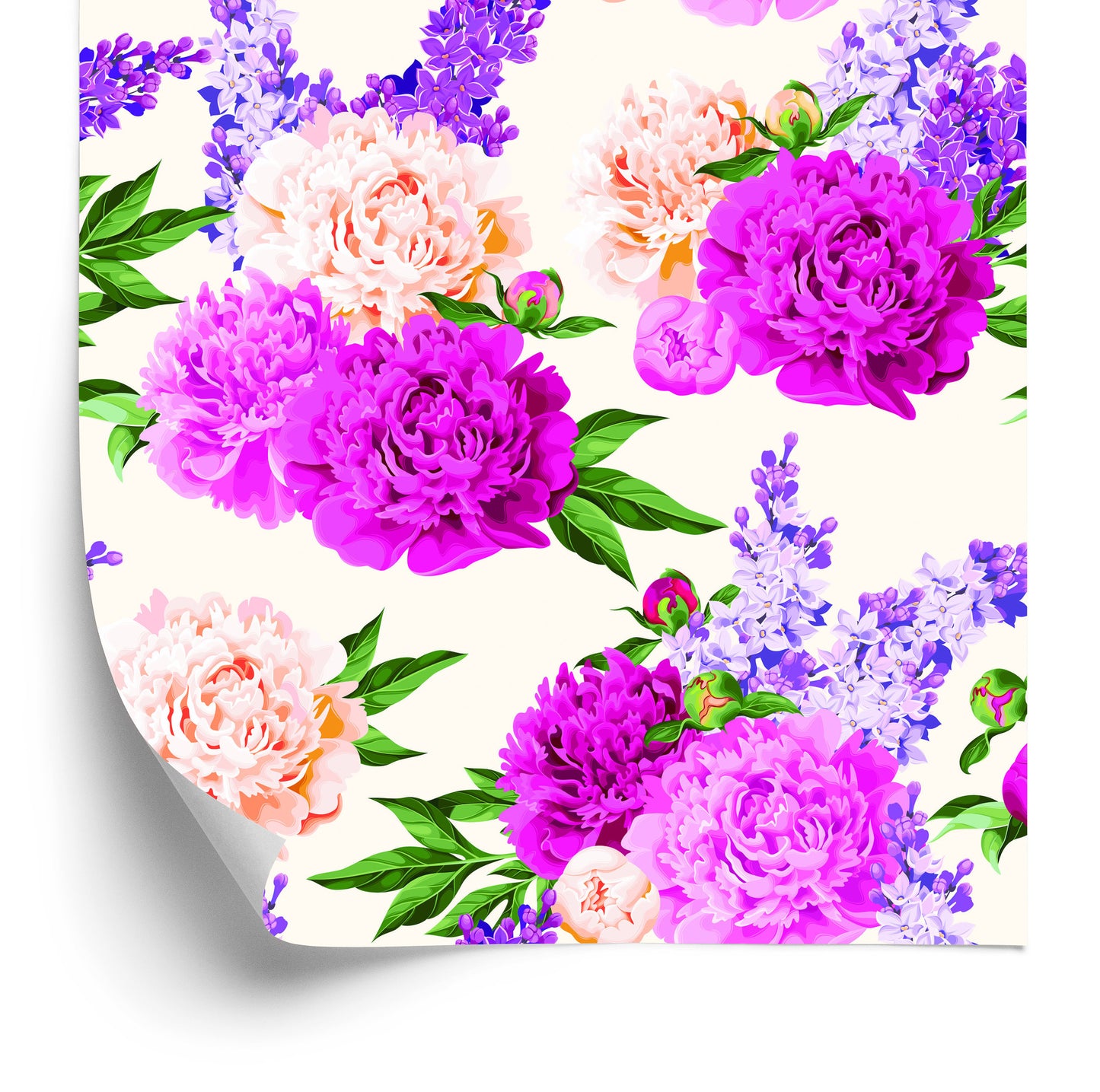 Wallpaper Beautiful Colorful Lilies And Peonies