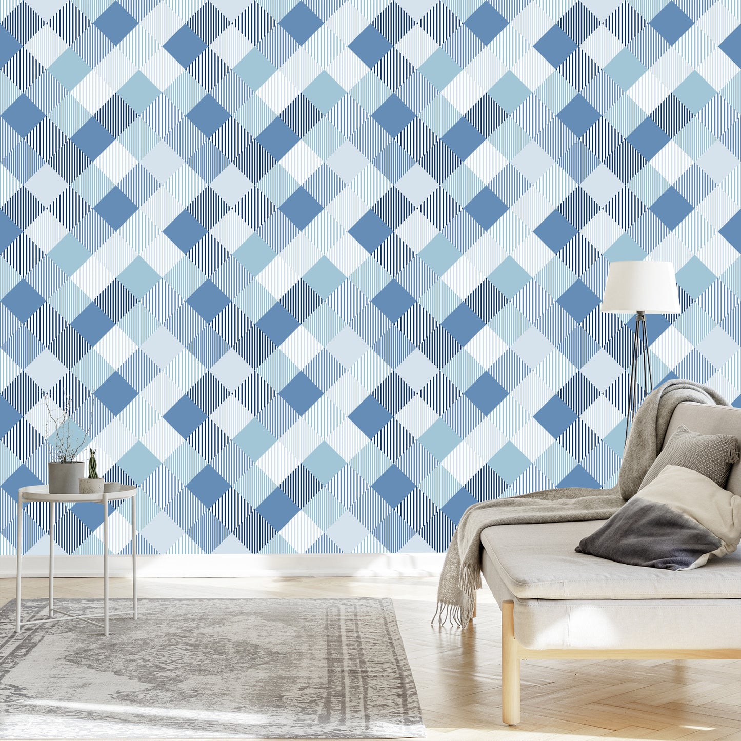 Wallpaper Geometric Colorful Rhombuses