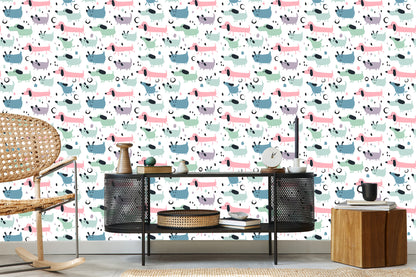Wallpaper Colorful Happy Dogs