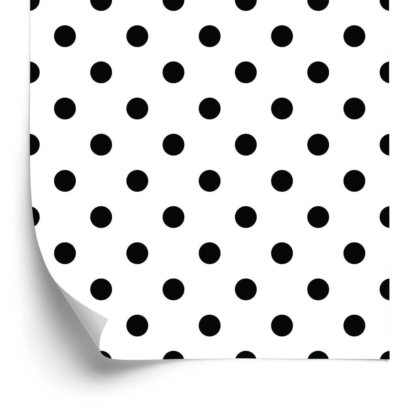 Wallpaper Classic Black Dots On White Background