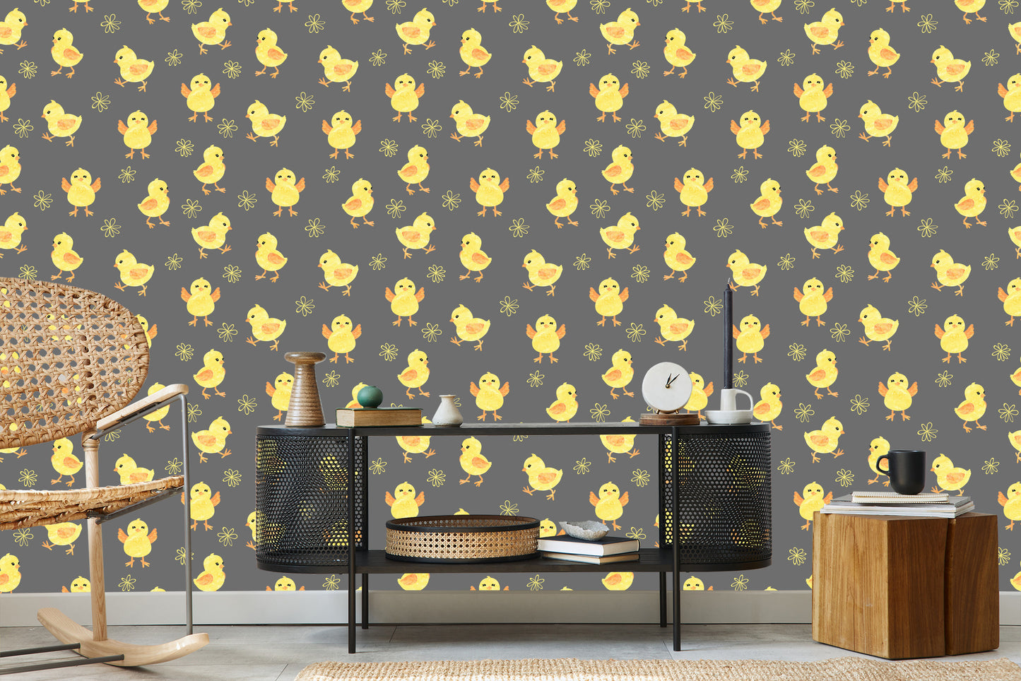 Wallpaper Cute Little Chickens