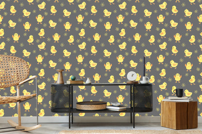 Wallpaper Cute Little Chickens