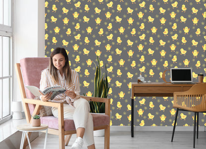 Wallpaper Cute Little Chickens