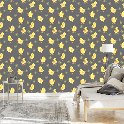 Wallpaper Cute Little Chickens