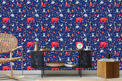 Wallpaper Charming Forest Animals