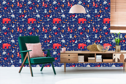 Wallpaper Charming Forest Animals
