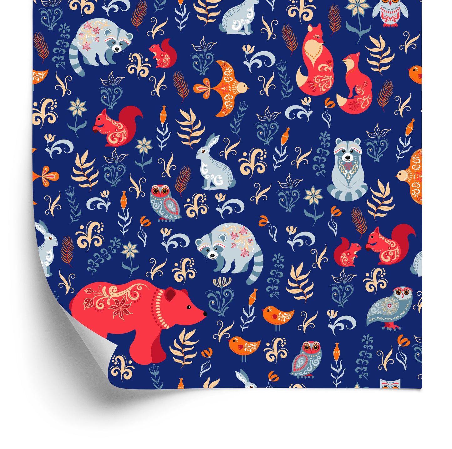 Wallpaper Charming Forest Animals