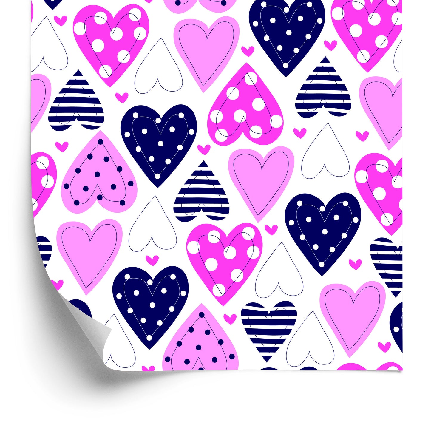 Wallpaper Cute Colorful Hearts