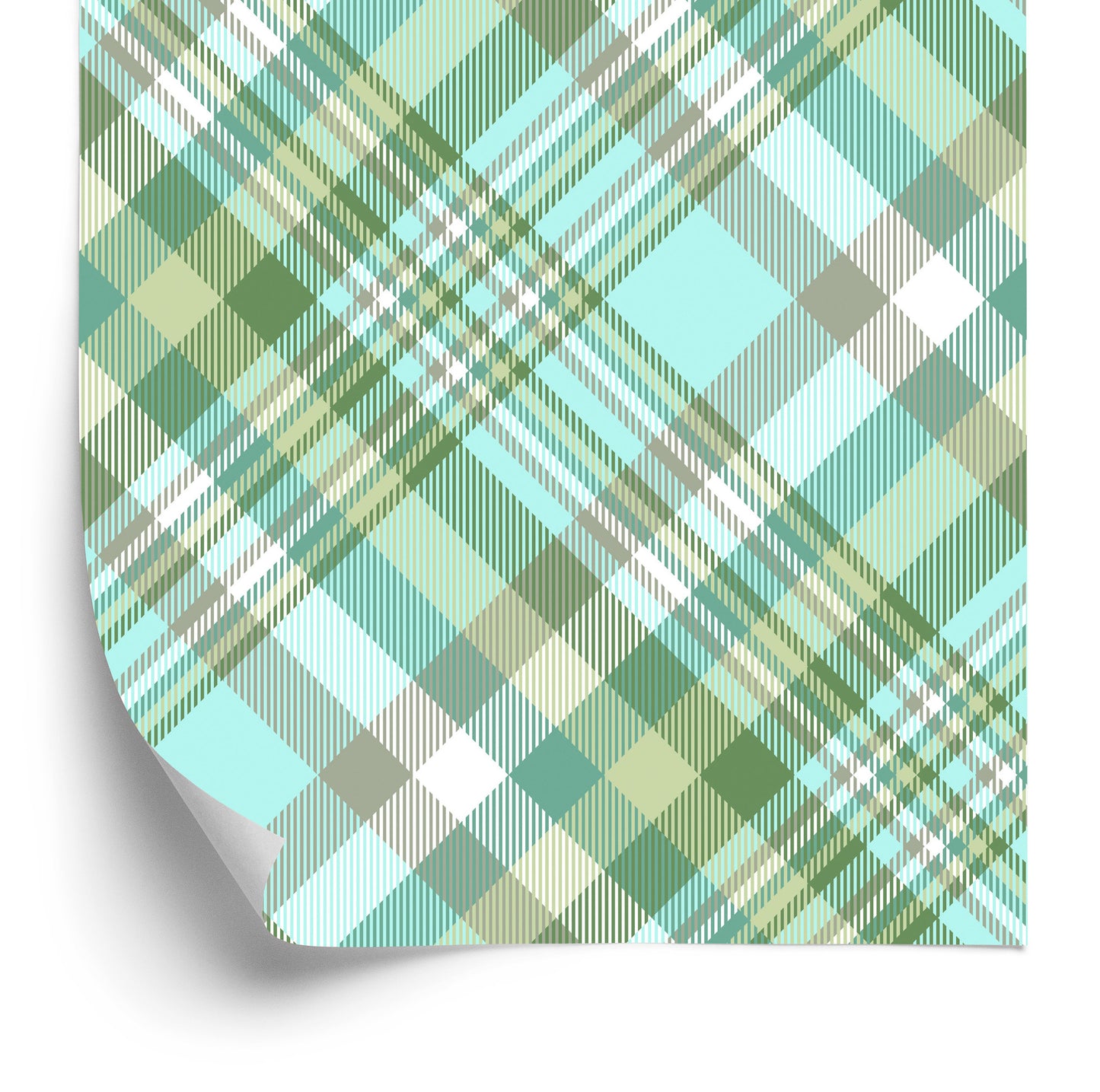 Wallpaper Fashionable Colorful Check Pattern