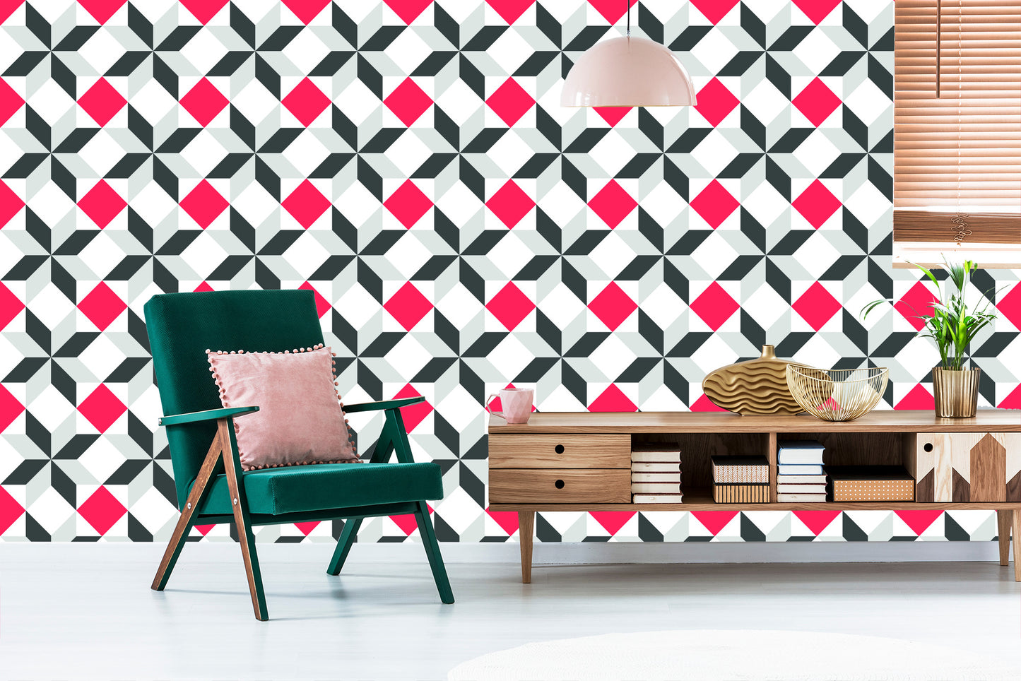 Wallpaper Beautiful Modernist Mosaic