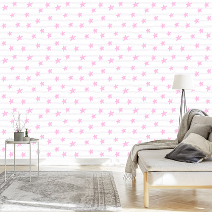 Wallpaper Stars In Pastel Colors